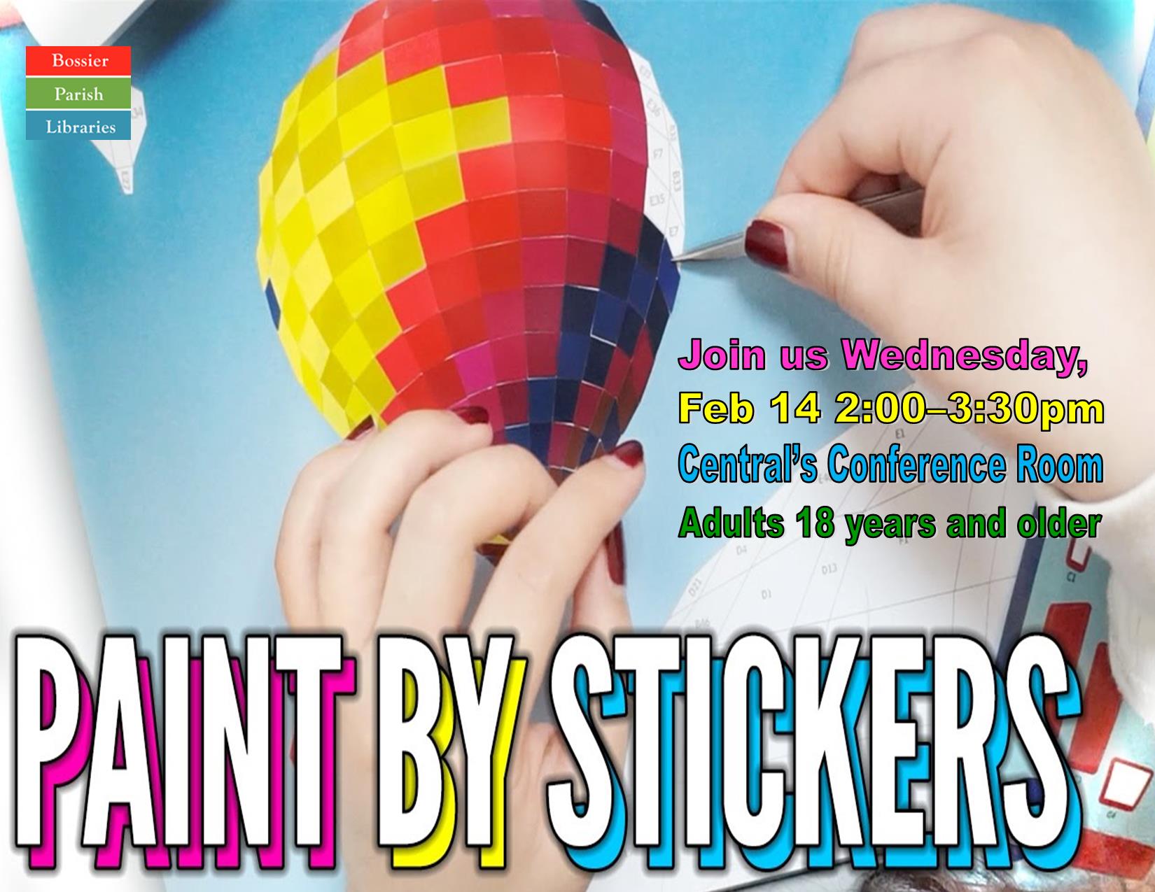 Paint By Stickers Bossier Parish Libraries